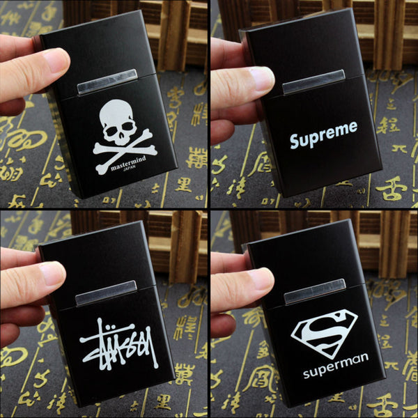 Skull FBI Superman Cigarette Case