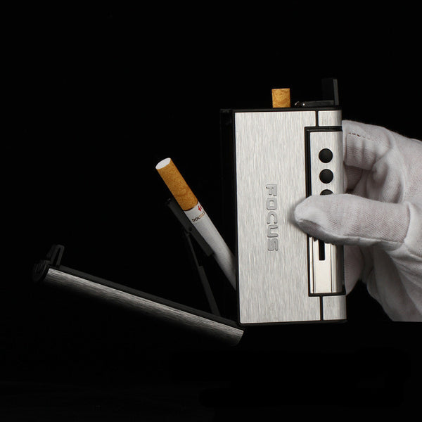 Automatic Cigarette Box with Lighter