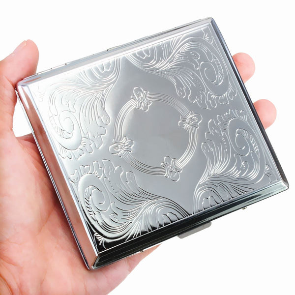 Etched Metal Cigarette Case