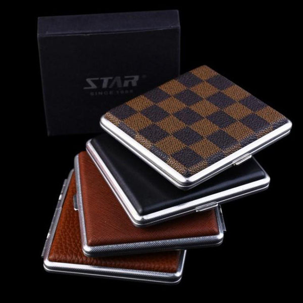 Genuine Leather Cigarette Box